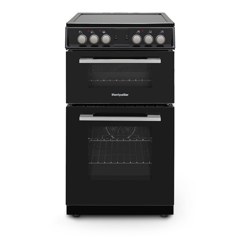 Montpellier MDOC50FK - Black 4 Zone Electric Cooker - A Rated