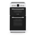 Montpellier MDOC50FW - White 50cm Double Ceramic Cooker - 58/32L Capacity - A/A Energy Rating