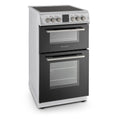 Montpellier MDOC50FW - White 50cm Double Ceramic Cooker - 58/32L Capacity - A/A Energy Rating