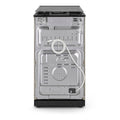 Montpellier MDOG50LS - Silver 4 Zone Gas Cooker - Catalytic cleaning - A/A+ energy - Display