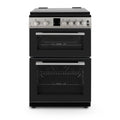 Montpellier MDOG60LS - Black 4 Zone Gas Cooker - A/A+