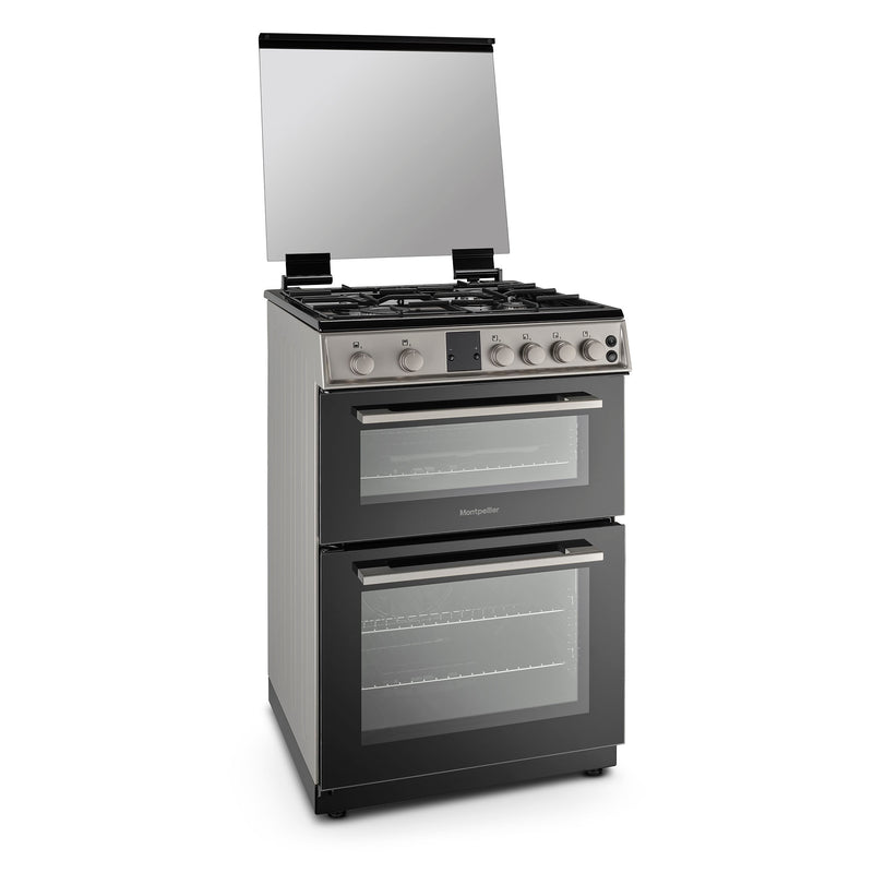 Montpellier MDOG60LS - Black 4 Zone Gas Cooker - A/A+