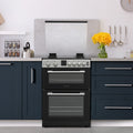 Montpellier MDOG60LS - Silver 4 Zone Gas Cooker - A/A+