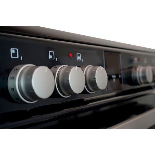 Montpellier MDOI60FK - Black 60cm Induction Double Cooker - A/A Energy Rating