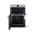 Montpellier MDOI60FS - Silver 60cm Induction Cooker - Dual Oven - A/A Energy