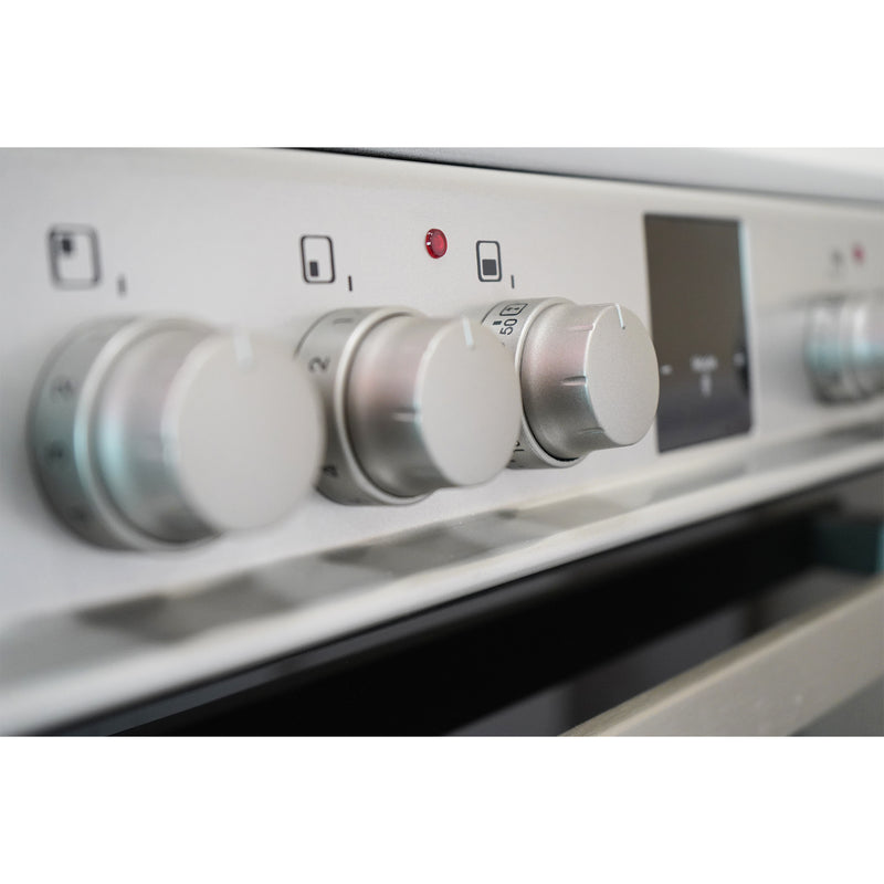 Montpellier MDOI60FS - Silver 60cm Induction Cooker - Dual Oven - A/A Energy