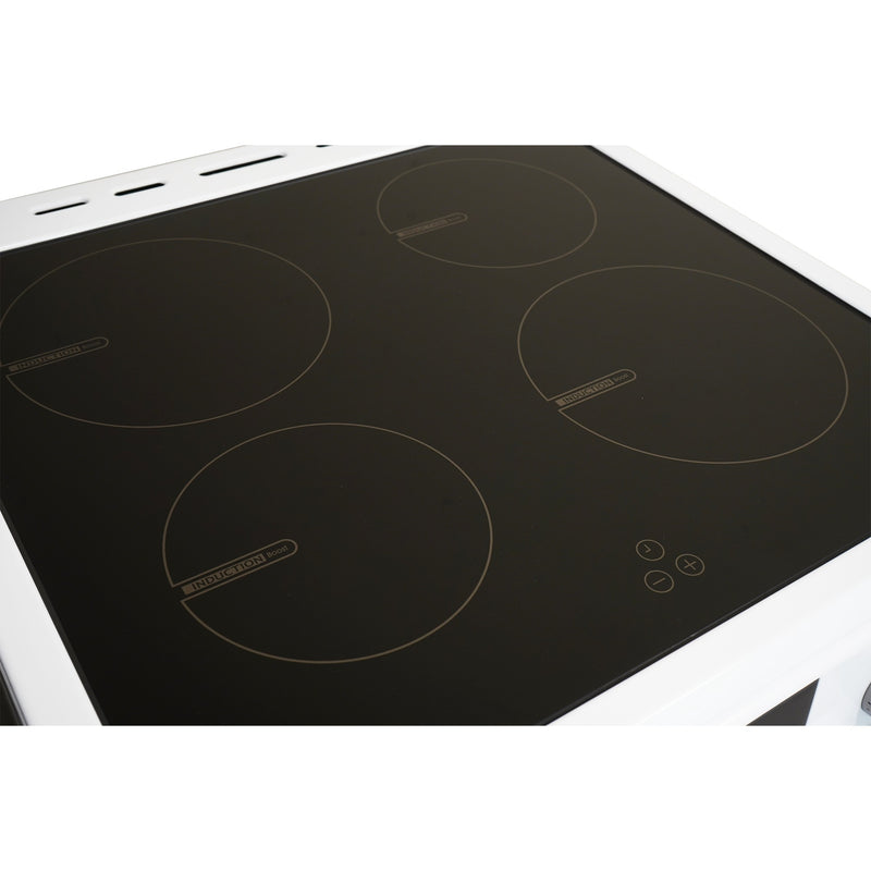 Montpellier MDOI60FW - White 60cm Induction Cooker - Double Oven - A/A Energy