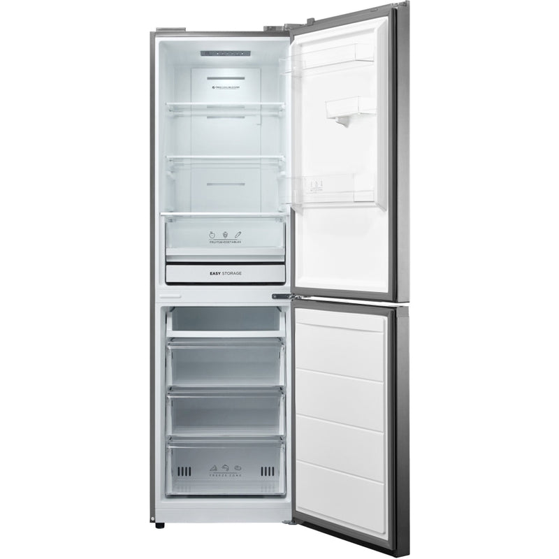 Midea MDRB379FGD46 - Inox Fridge Freezer - 273L - D Energy Rating