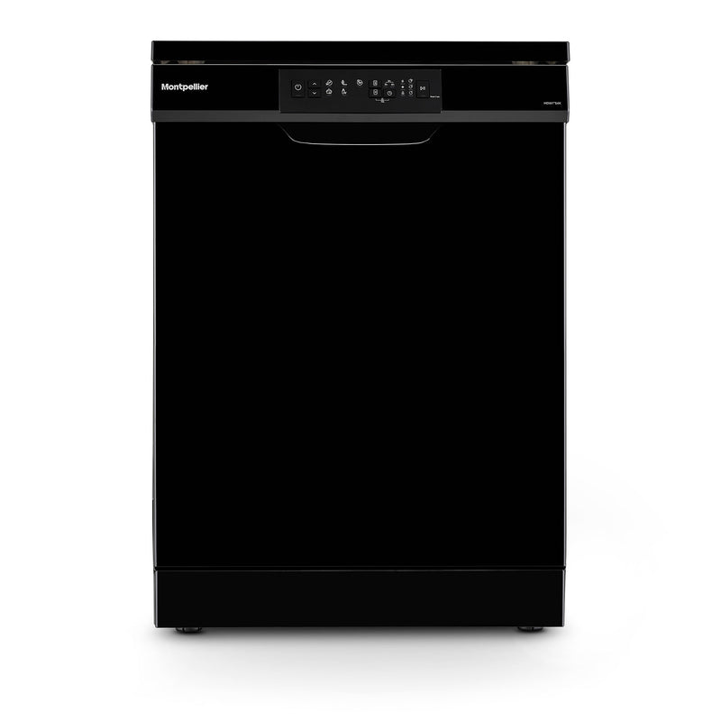 Montpellier MDW1354K - Black Freestanding Dishwasher - 13 Place Settings - E Energy