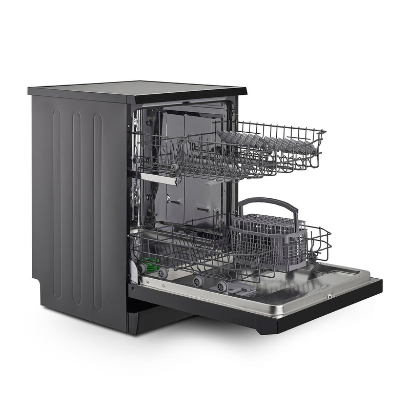 Montpellier MDW1354K - Black Freestanding Dishwasher - 13 Place Settings - E Energy