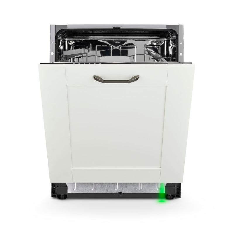 Montpellier MDWBID6064 - White 14 Place Integrated Dishwasher - 6 Programmes - LED Display