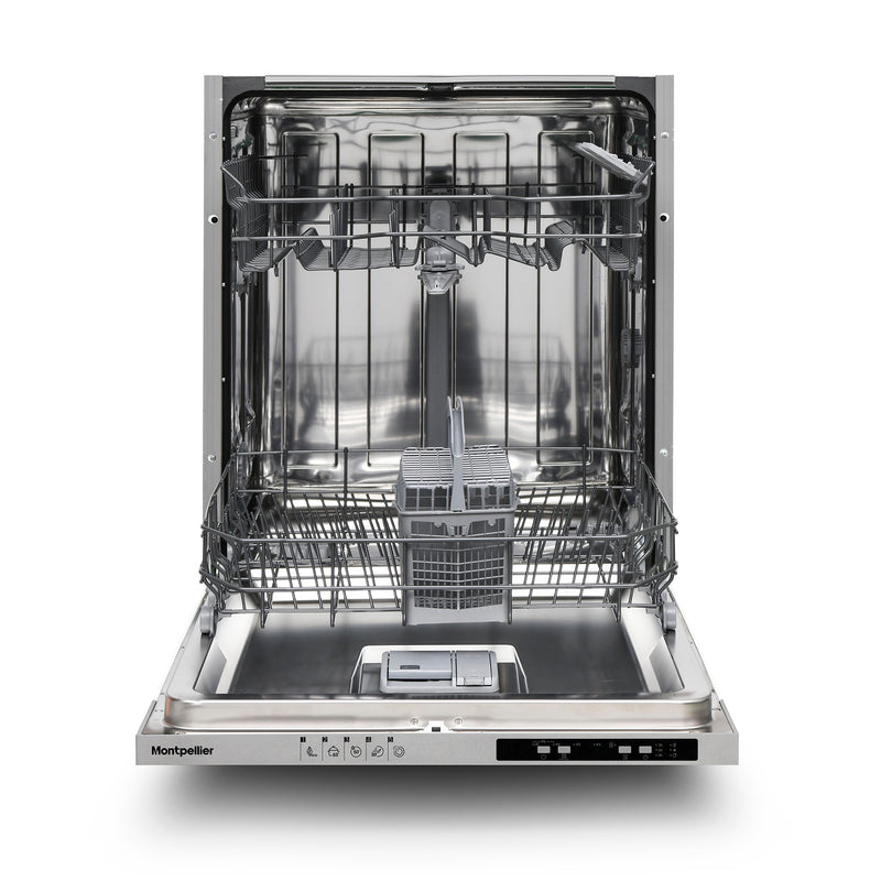 Montpellier MDWBID6053 - White 13 Place Setting Integrated Dishwasher - 49dB - Energy Rating Unknown