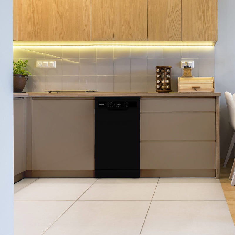 Montpellier MDWD1064K - Black 10 Place Setting Dishwasher - Freestanding - A+ - Display