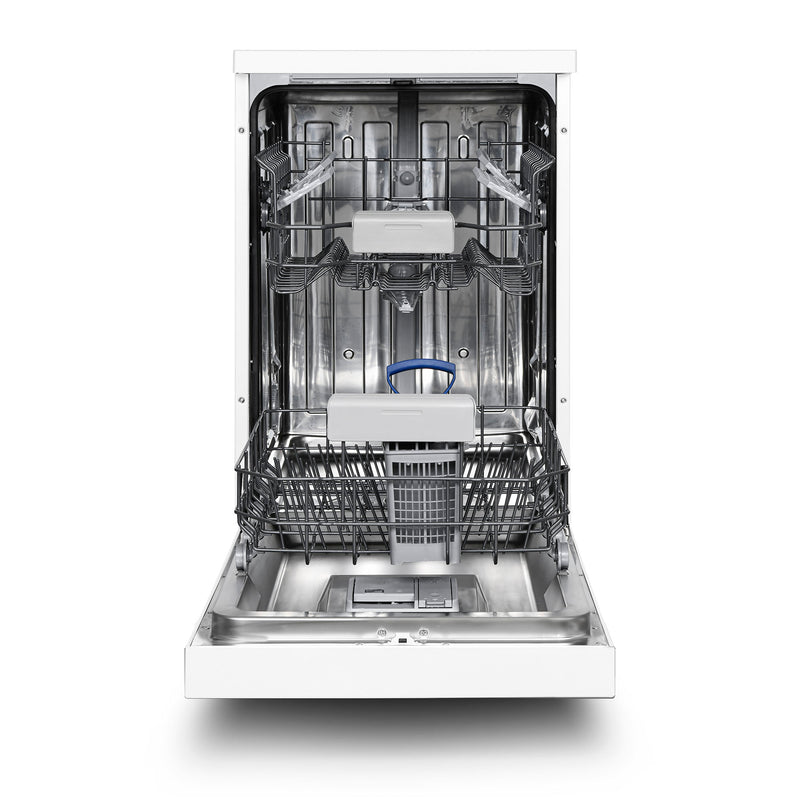 Montpellier MDWD1064W - White 10 Place Setting Slimline Dishwasher - Freestanding - D