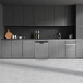 Montpellier MDWD1464S - Silver 14 Place Setting Dishwasher - 6 Programmes - 4 Temperatures - Freestanding