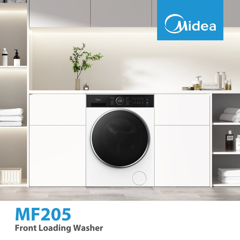 Midea MF205W100WBA30/W-UK - White 10KG Washing Machine - 1400 RPM - A energy