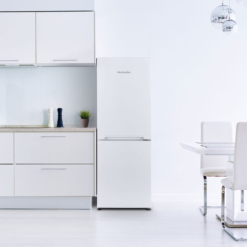 Montpellier MFF155EW - White Freestanding 60/40 Frost Free Fridge Freezer - E energy - Display