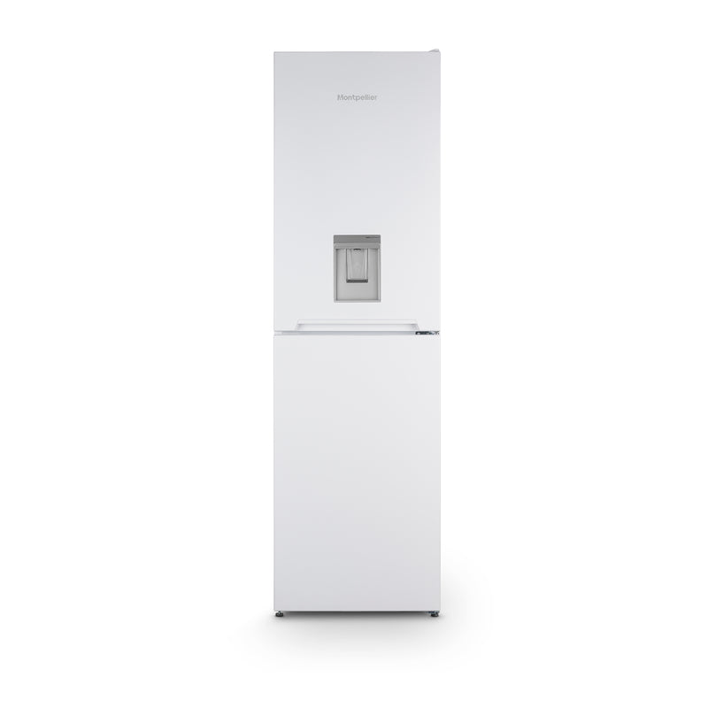 Montpellier MFF183EWWD - White 50/50 Frost Free Fridge Freezer with Water Dispenser - 173L - E energy