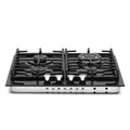 Montpellier MGH61BG - Black 60cm Gas on Glass Hob - 4 Burners - Wok Burner