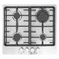 Montpellier MGH61CX - Stainless Steel 58cm Gas Hob - 4 Burners - Auto Ignition