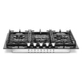 Montpellier MGH75BG - Black Gas on Glass Hob - 5 Burners - Energy Rating N/A