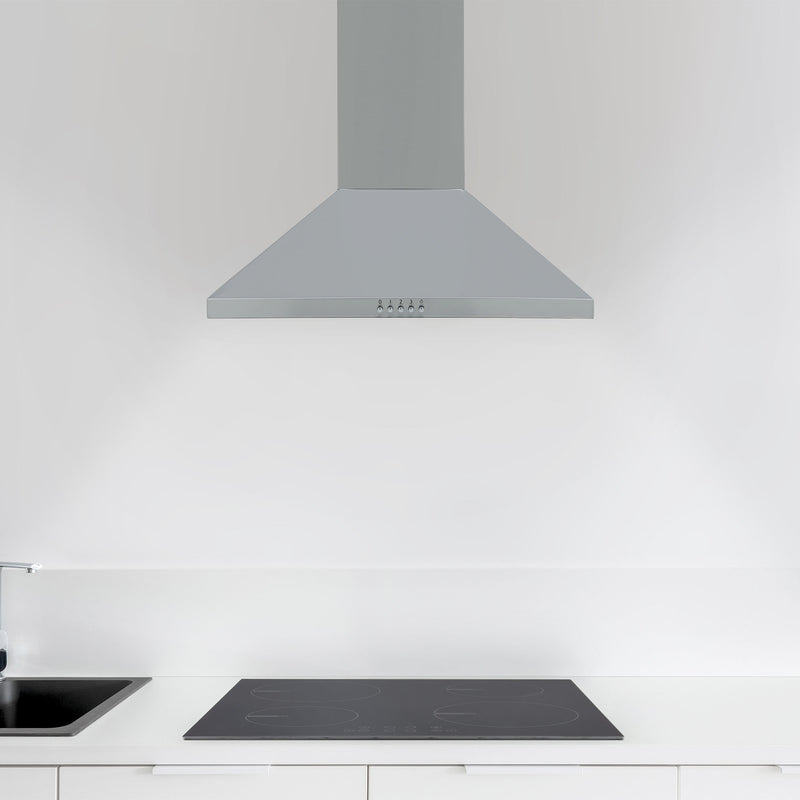 Montpellier MH600X - Stainless Steel 60cm Chimney Extractor Hood - 285 m3/h - A energy