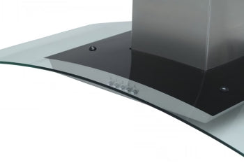 Montpellier MHG900X - Stainless Steel 90cm Glass Chimney Hood - 277.9 m³/h - A energy