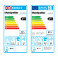 Montpellier MHP8SDW - White 8KG Heat Pump Tumble Dryer - Sensor Dry - A++ energy