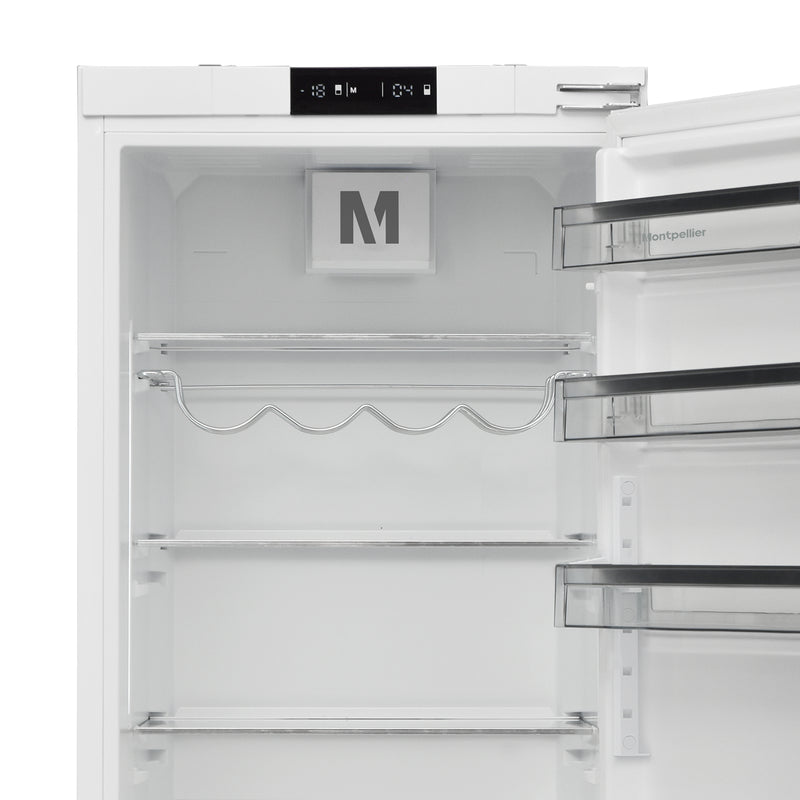 Montpellier MIFF730FF - White Integrated Frost Free Fridge Freezer - 243L Capacity - E Energy Rating