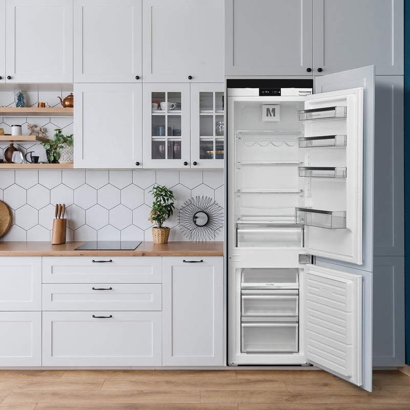Montpellier MIFF730FF - White Integrated Frost Free Fridge Freezer - 243L Capacity - E Energy Rating