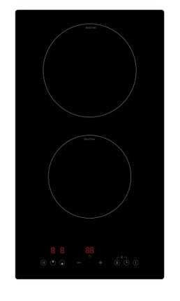 Midea MIH350D157KO - Black 30CM Induction Hob - 2 Cooking Zones