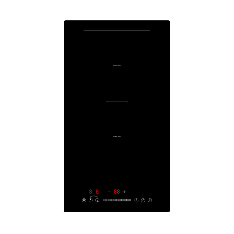 Montpellier MINH29T15 - Black Glass Induction Domino Hob - 2 Zone - 13amp Plug In