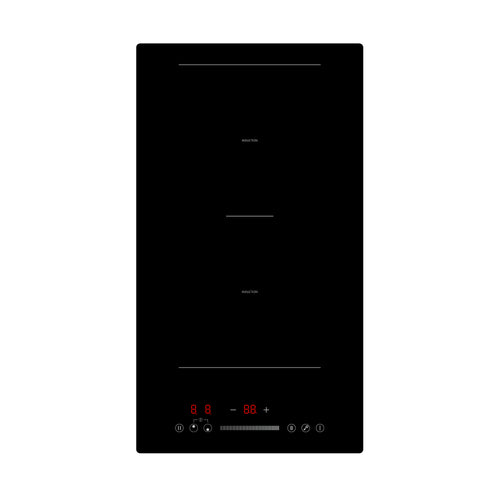 Montpellier MINH29 - Beige Domino Induction Hob - 2 Cooking Zones, Front Touch Control