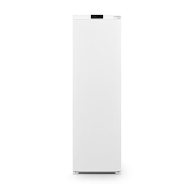 Montpellier MITL294 - White Integrated Tall Larder Fridge - Sliding Hinge - 294L Capacity - E Energy Rating