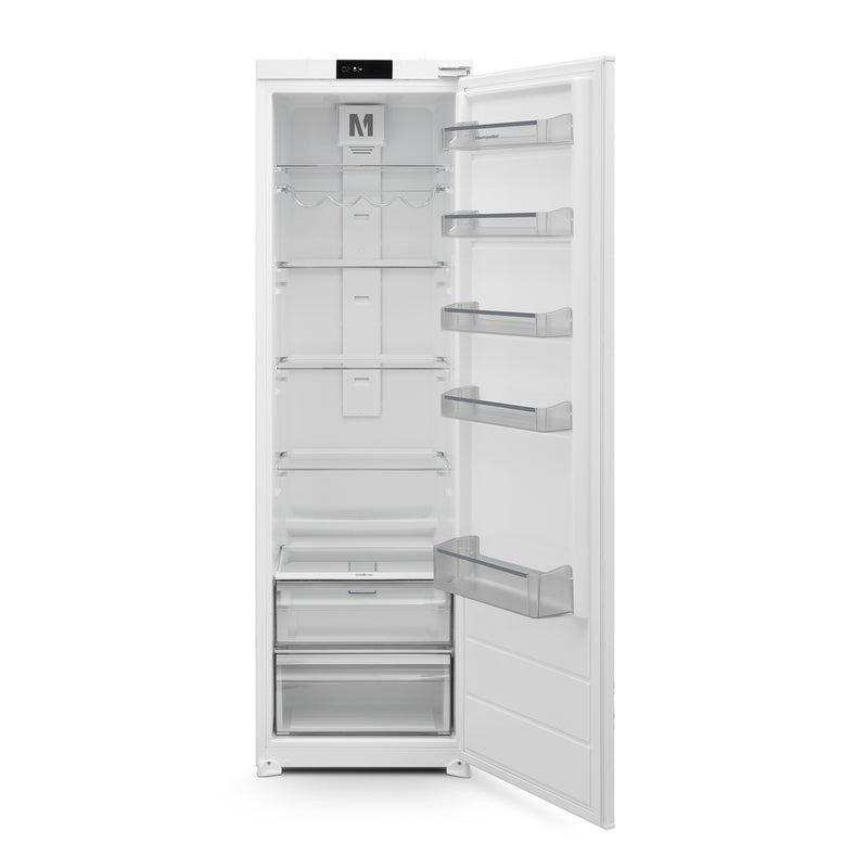 Montpellier MITL294 - White Integrated Tall Larder Fridge - 294L Capacity - E Energy Rating