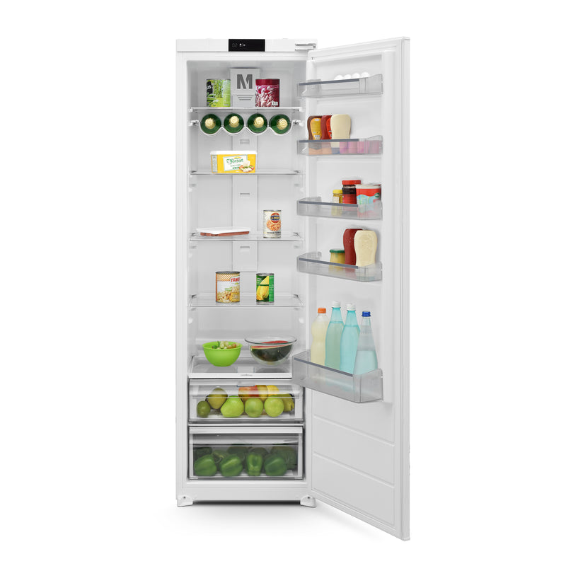 Montpellier MITL294 - White Integrated Tall Larder Fridge - 294L Capacity - E Energy Rating