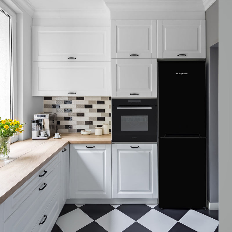 Montpellier MLF1770EK - Black Freestanding 50/50 Low Frost Fridge Freezer - E energy