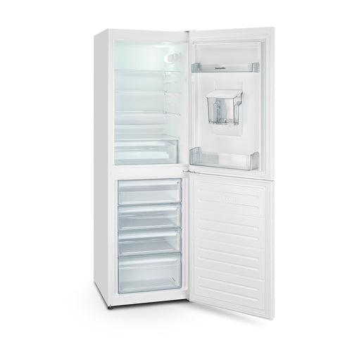Montpellier MLF1770EWWD - White Low Frost Fridge Freezer with Water Dispenser - 277L - E energy