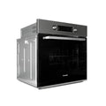 Montpellier MMFSO70SS - Black Glass Door, Stainless Steel 70L Single Oven - Electric - A Energy