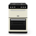 Montpellier MMRDF60FC - Cream Dual Fuel Mini Range Cooker - 72L Main/39L Top Oven - A/A Energy