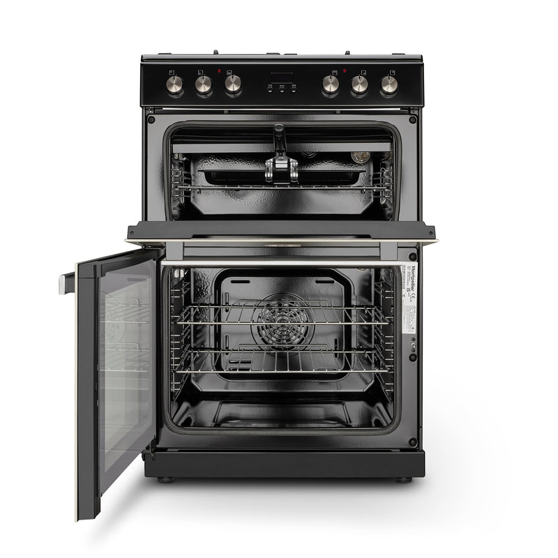 Montpellier MMRDF60FC - Cream Dual Fuel Mini Range Cooker - 72L Main/39L Top Oven - A/A Energy