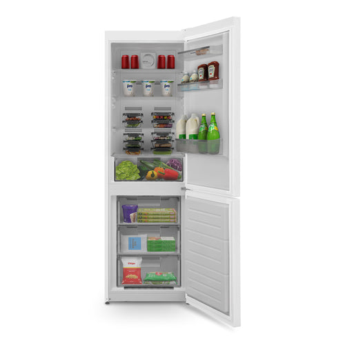 Montpellier MNF1860W - White 295L Fridge Freezer - No Frost - E Energy Rating