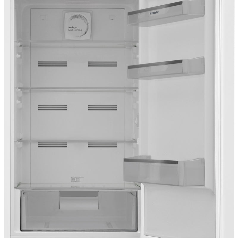 Montpellier MNF1860W - White 295L Fridge Freezer - No Frost - E Energy Rating