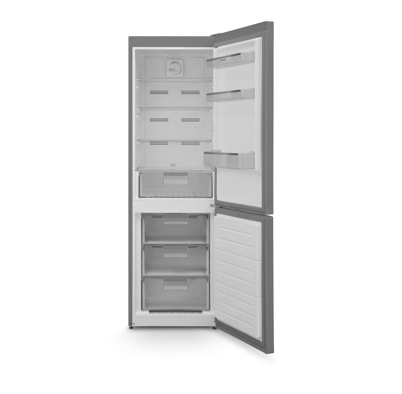 Montpellier MNF1860X - Inox Fridge Freezer - 295L Capacity - 60/40 Split - E Energy Rating