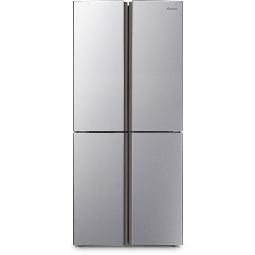 Fridgemaster MQ79394ES - Silver American Fridge Freezer - 427L - E Rated