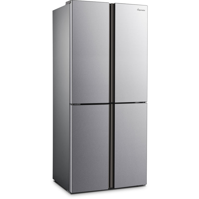 Fridgemaster MQ79394ES - Silver American Fridge Freezer - 427L - E Rated