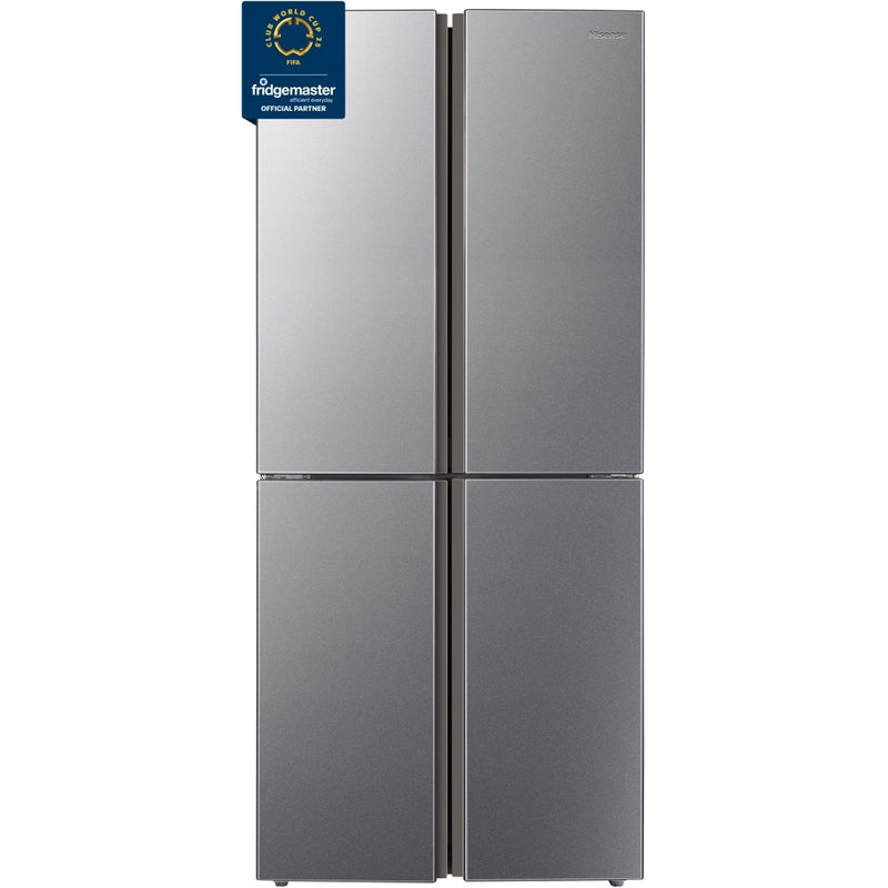 Fridgemaster MQ79394ES - Silver American Fridge Freezer - 427L - E Rated