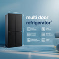 Fridgemaster MQ79395EB - Black American Fridge Freezer - 427L Capacity - E Energy Rating