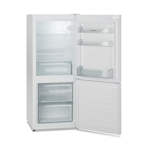 Montpellier MLF136EW Low Frost Fridge Freezer in White - 136cm A Low Frost Fridge Freezer - Energy Rating E
