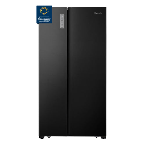 Fridgemaster MS91520EB - Black American Style Fridge Freezer - 519L - E Energy Rating